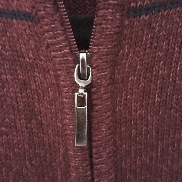 new YSL ⊛ Saint Laurent ⊛ Zip Front Cardigan Wool Sweater ⊛ Burgundy Melange ⊛ - Picture 5 of 16